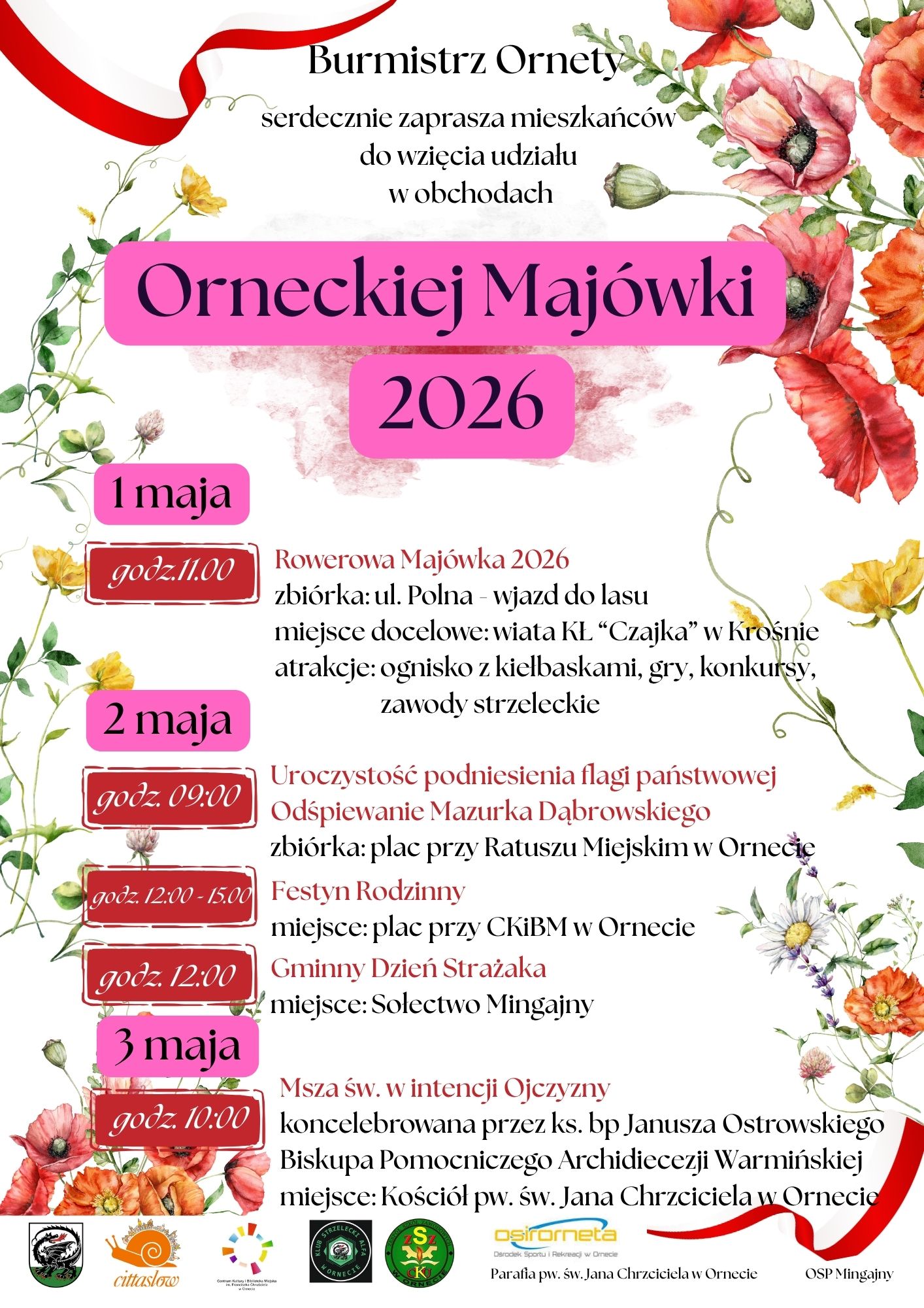 Plakat Ornecka Majówka 2026
